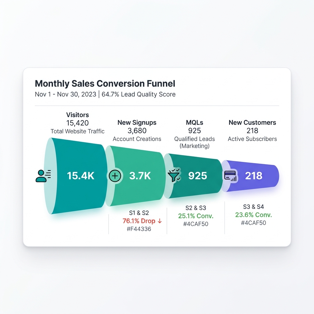 Horizontal Sales Funnel